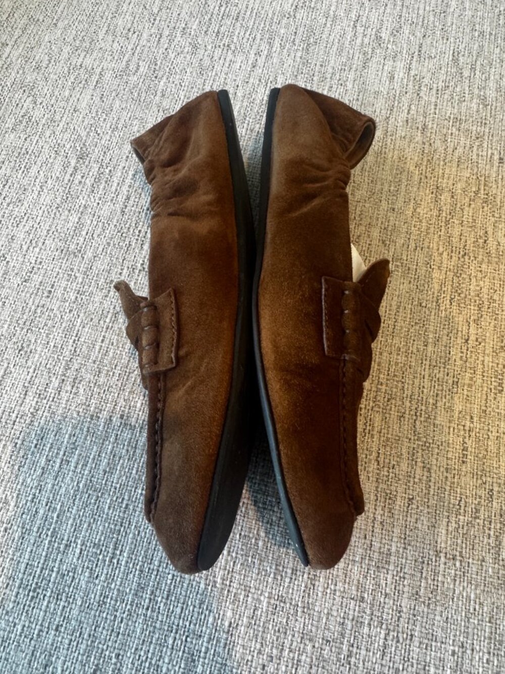 Authentic Miu Miu Ruches suede loafers - Picture 2 of 9